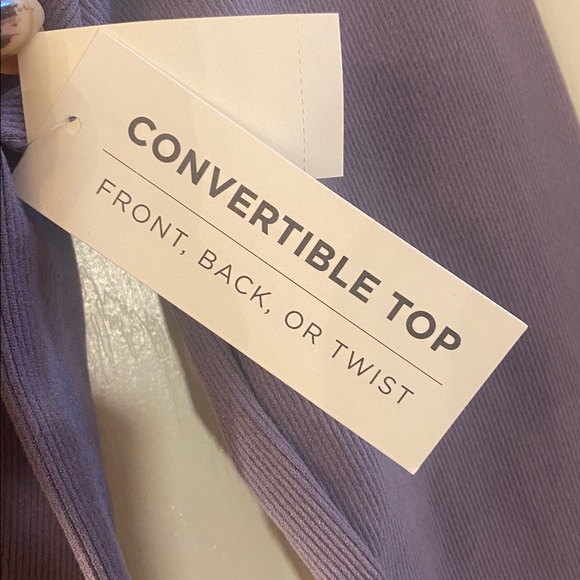 Aeropostale Lavender Long Sleeve Convertible Front, Back, Or Twist Crop Top NWTs - Picture 12 of 13